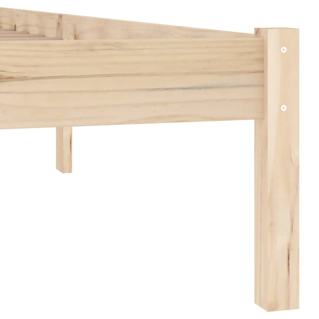 Cadre de lit sans matelas 152x203 cm bois massif de pin - XIOS