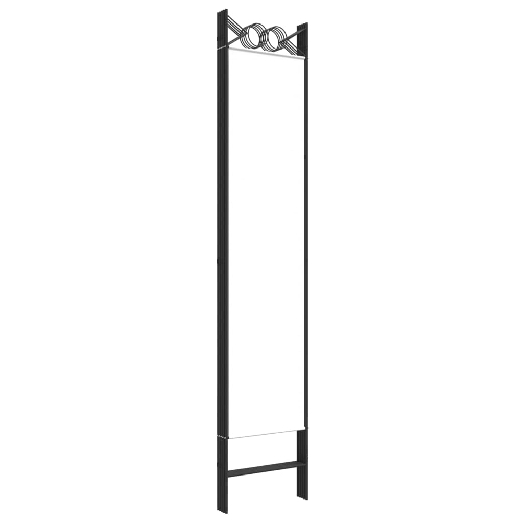 Cloison de séparation 5 panneaux Blanc 200x200 cm Tissu - XIOS