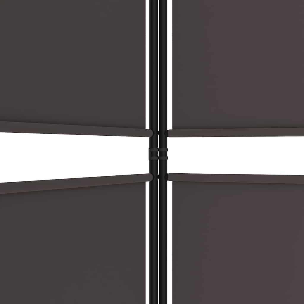 Cloison de séparation 5 panneaux Marron 250x180 cm Tissu - XIOS