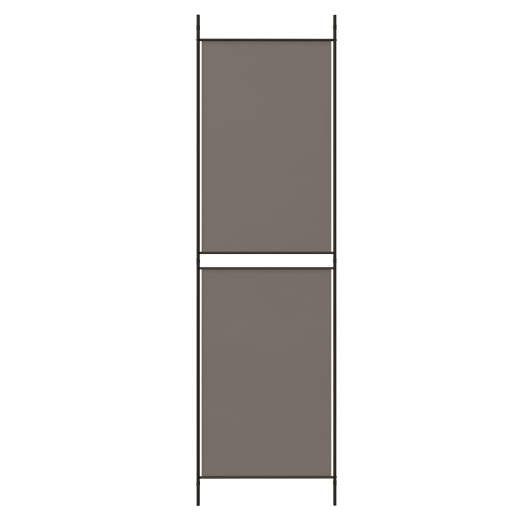 Cloison de séparation 3 panneaux Anthracite 150x200 cm Tissu - XIOS
