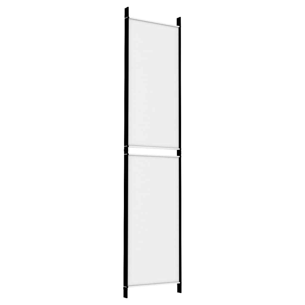 Cloison de séparation 4 panneaux Blanc 200x220 cm Tissu - XIOS