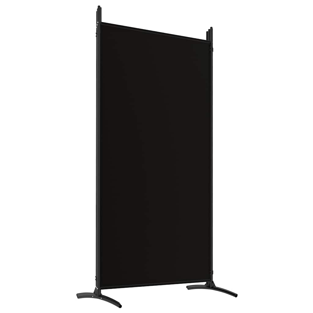 Cloison de séparation 5 panneaux Noir 433x180 cm Tissu - XIOS