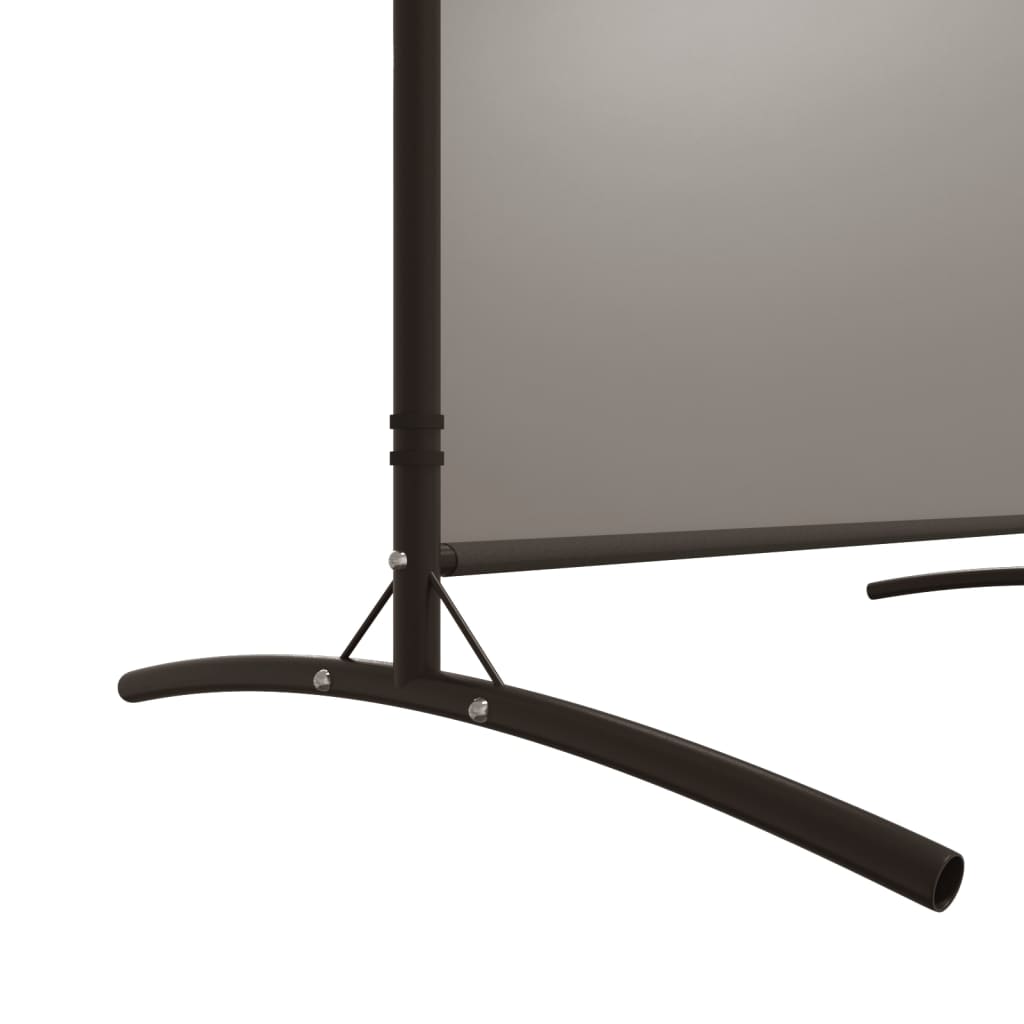 Cloison de séparation 6 panneaux Anthracite 520x180 cm Tissu - XIOS