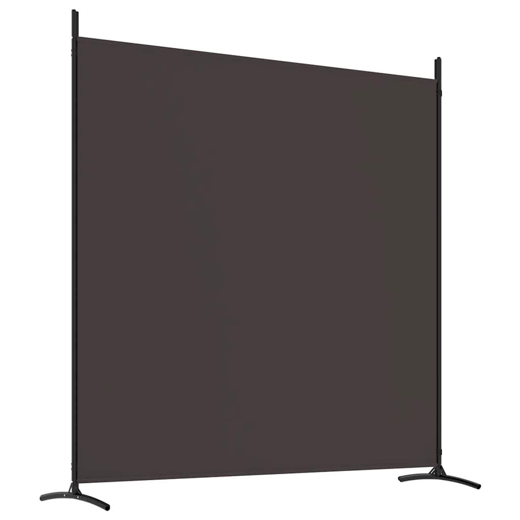 Cloison de séparation 4 panneaux Marron 698x180 cm Tissu