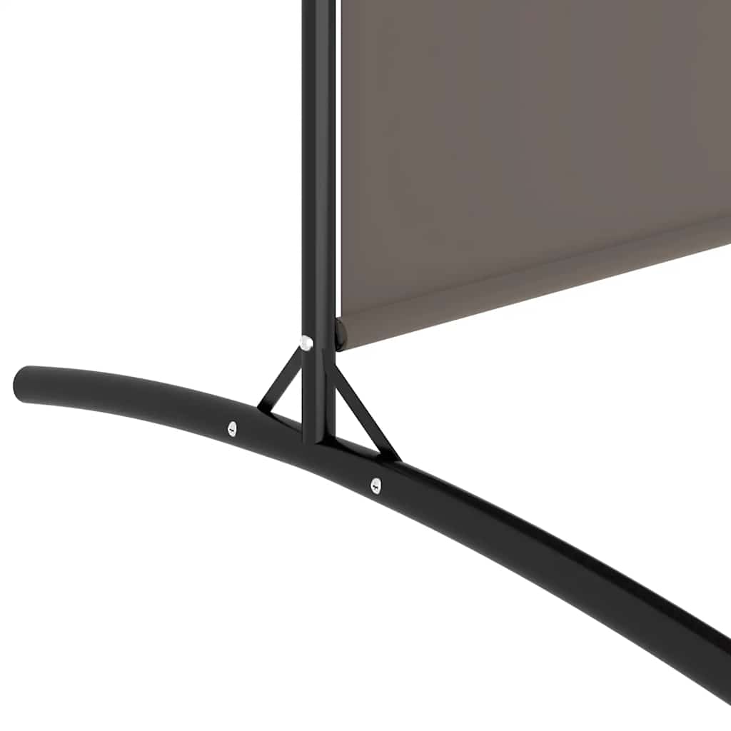 Cloison de séparation 4 panneaux Anthracite 698x180 cm Tissu - XIOS