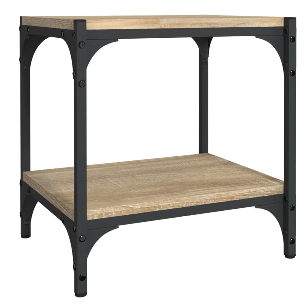 Meuble TV Chêne sonoma 40x33x41 cm Bois d'ingénierie et acier - XIOS