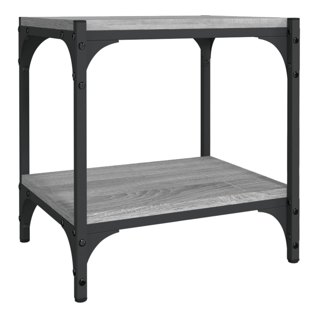 Meuble TV Sonoma gris 40x33x41 cm Bois d'ingénierie et acier - XIOS