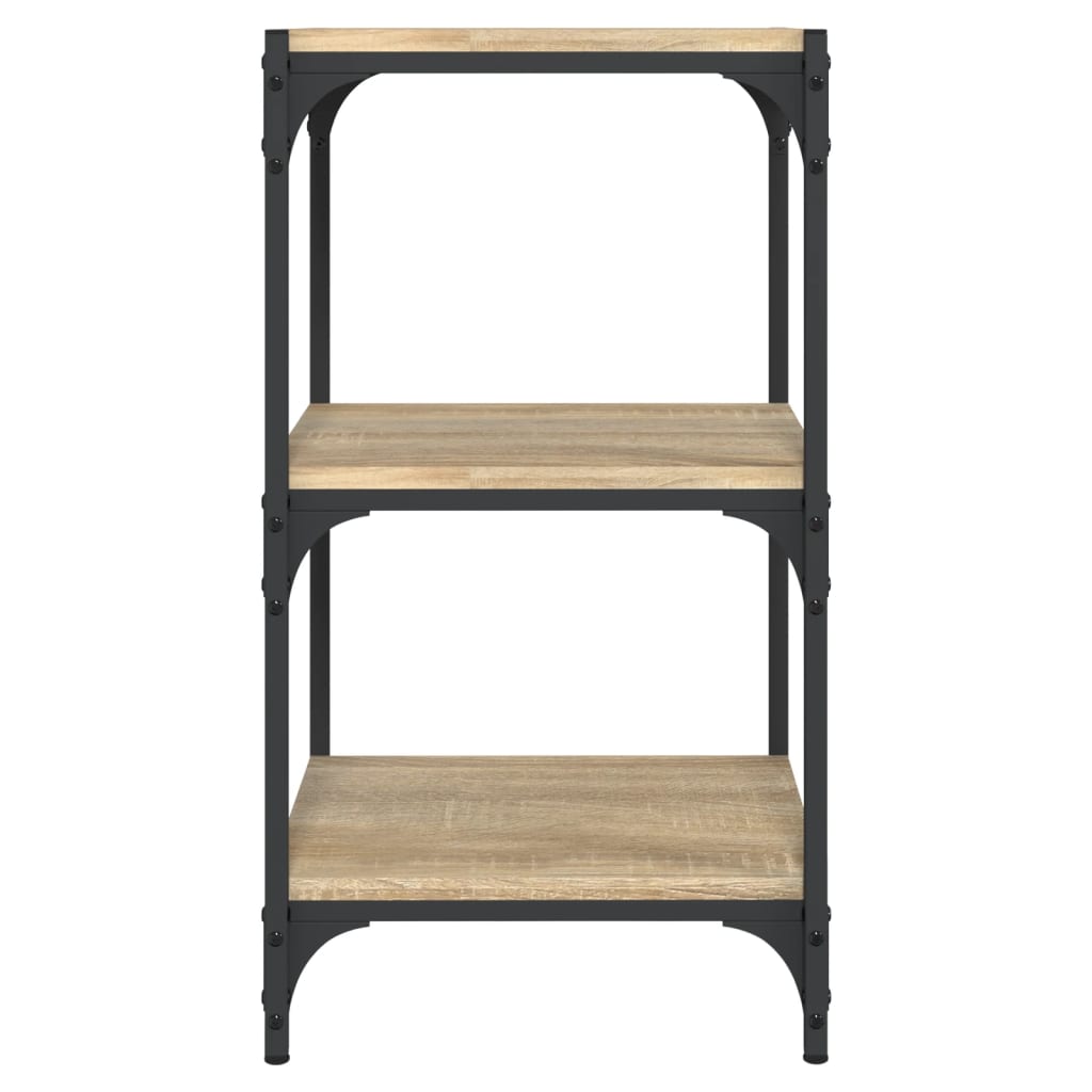 Bibliothèque Chêne Sonoma 40x33x70,5 cm Bois d'ingénierie acier - XIOS