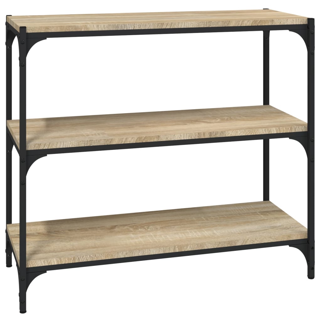 Bibliothèque Chêne Sonoma 80x33x70,5 cm Bois d'ingénierie acier - XIOS