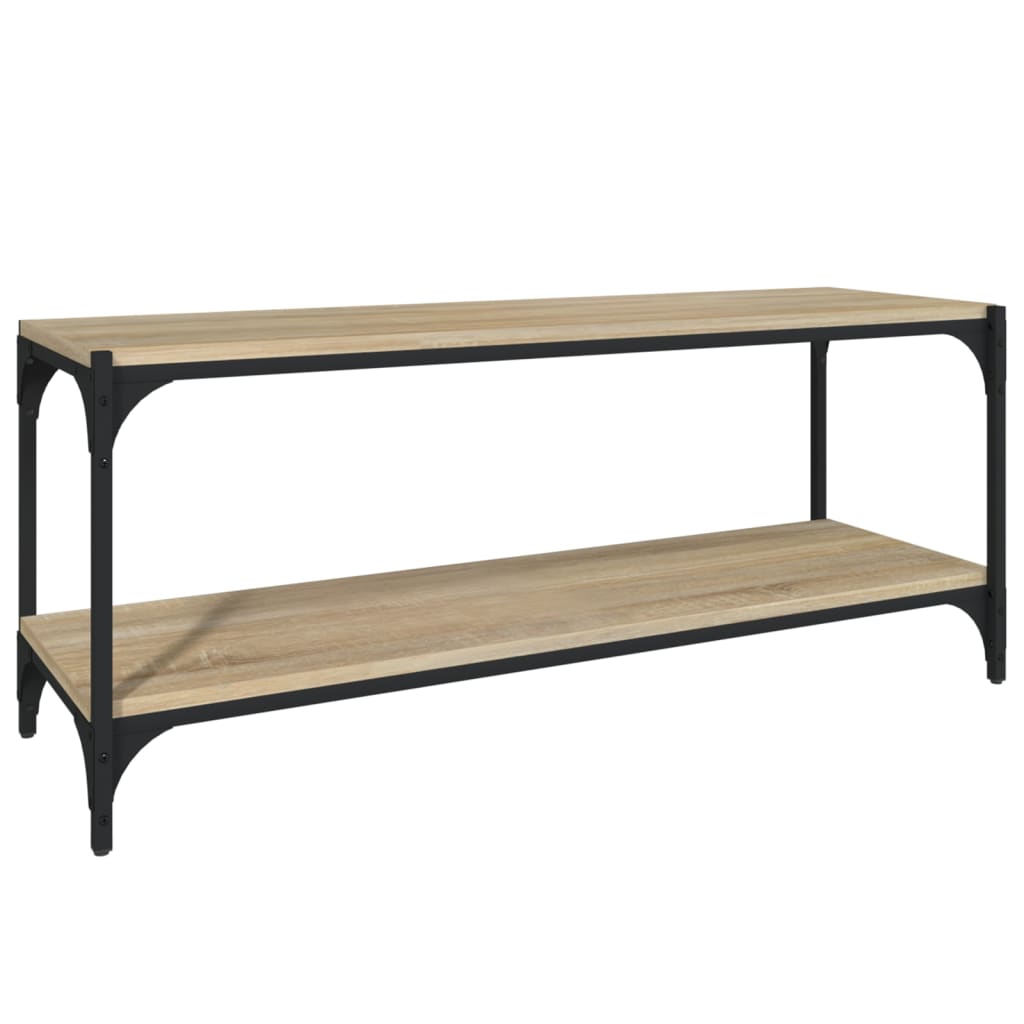 Meuble TV Chêne sonoma 100x33x41 cm Bois d'ingénierie et acier - XIOS