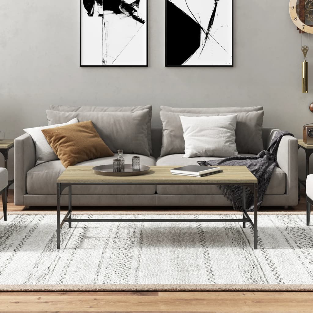 Table basse Chêne sonoma 100x50x35 cm Bois d'ingénierie - XIOS