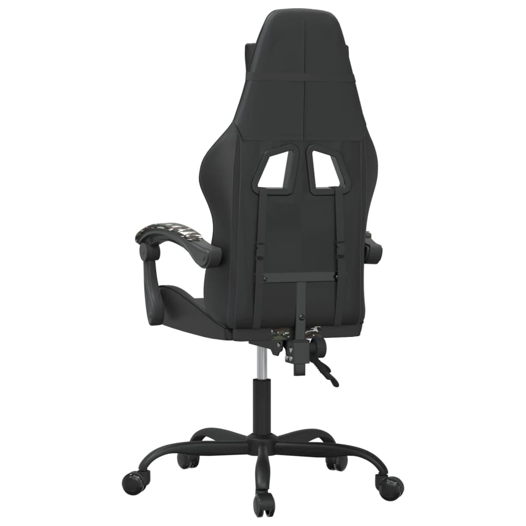 Chaise de jeu pivotante Noir et camouflage Similicuir - XIOS