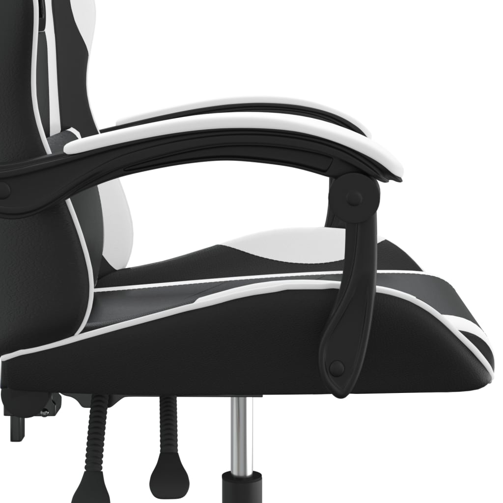 Chaise de jeu pivotante Noir et blanc Similicuir - XIOS