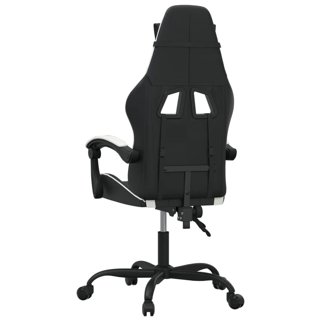 Chaise de jeu pivotante Noir et blanc Similicuir - XIOS