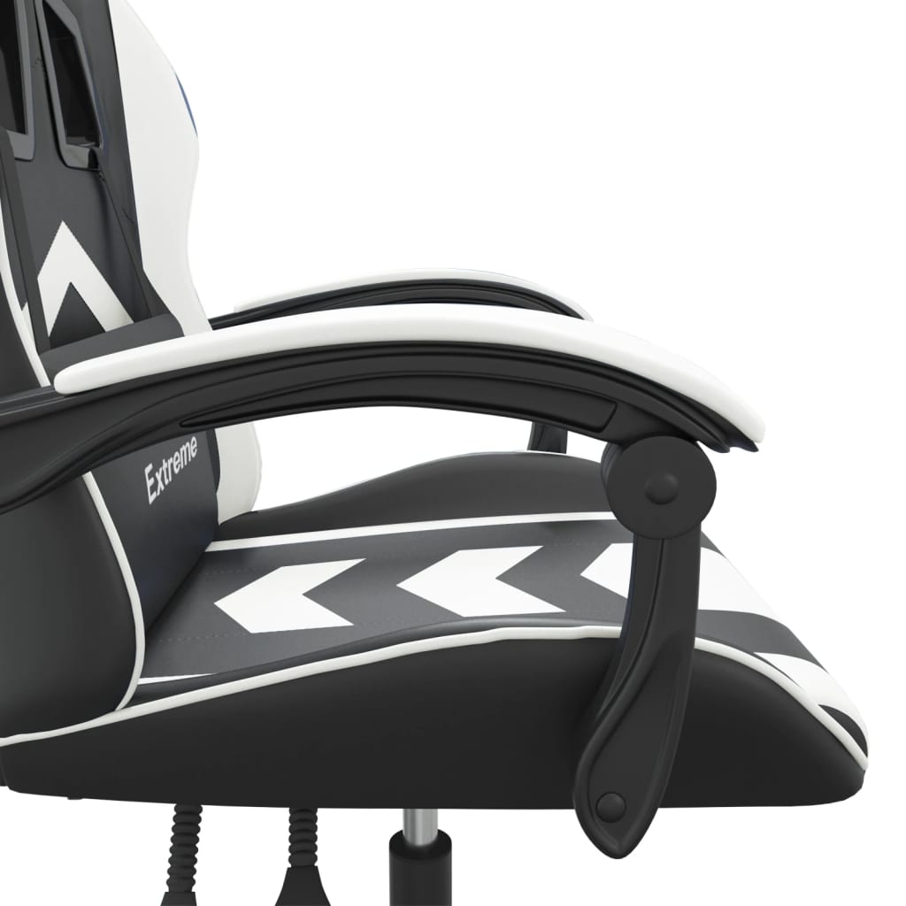 Chaise de jeu pivotante Noir et blanc Similicuir - XIOS