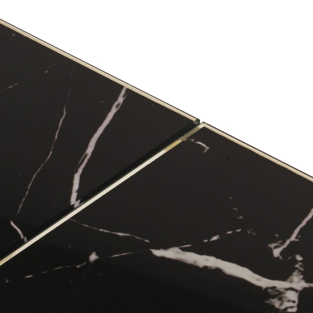 Table basse doré acier inoxydable et verre trempé - XIOS