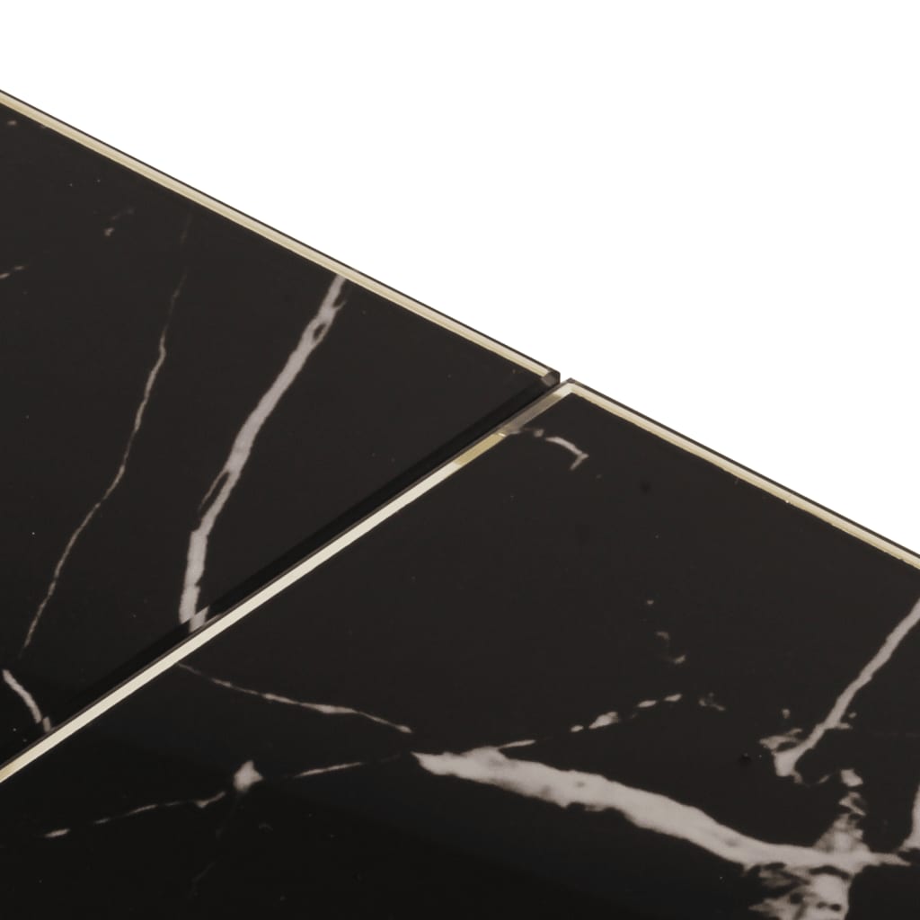 Table basse doré acier inoxydable et verre trempé - XIOS