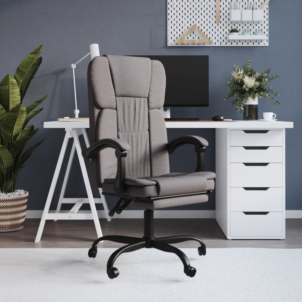 Fauteuil inclinable de bureau Taupe Tissu - XIOS