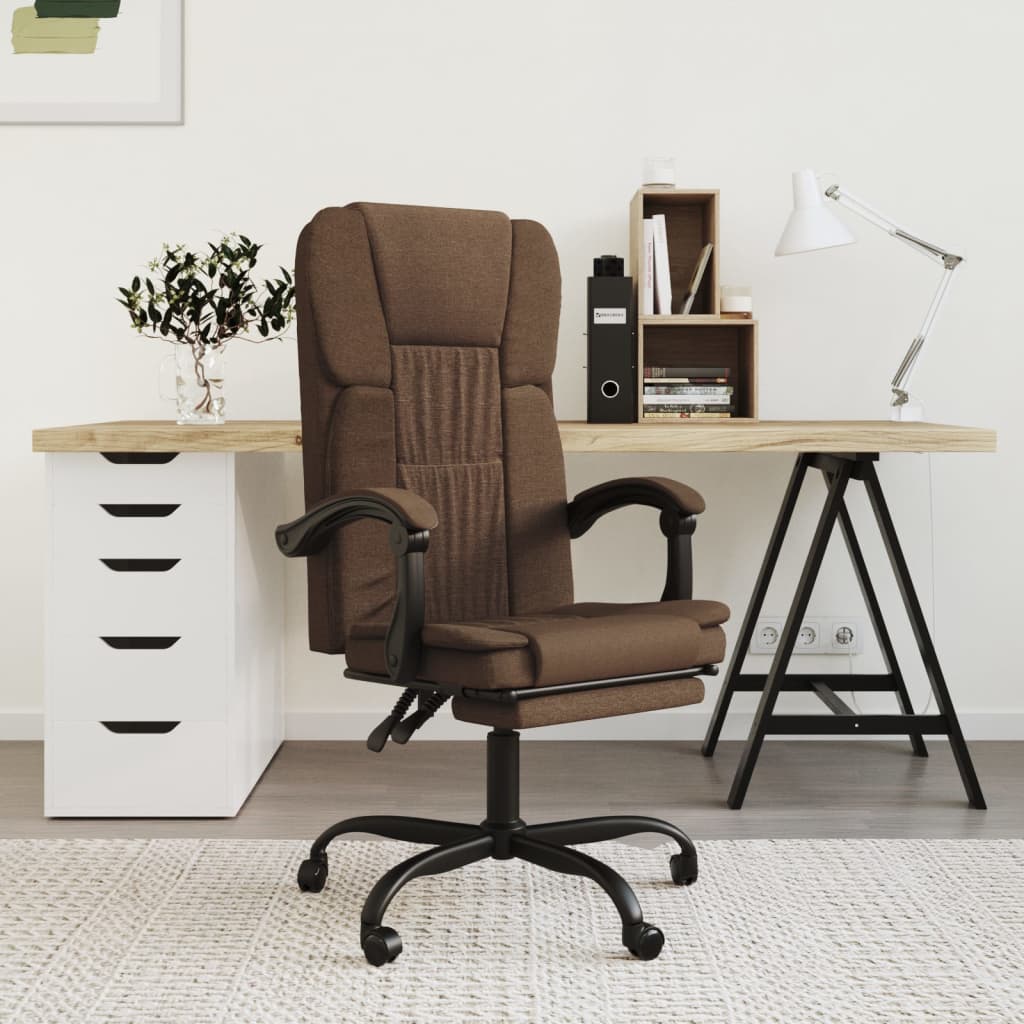 Fauteuil inclinable de bureau Marron Tissu - XIOS