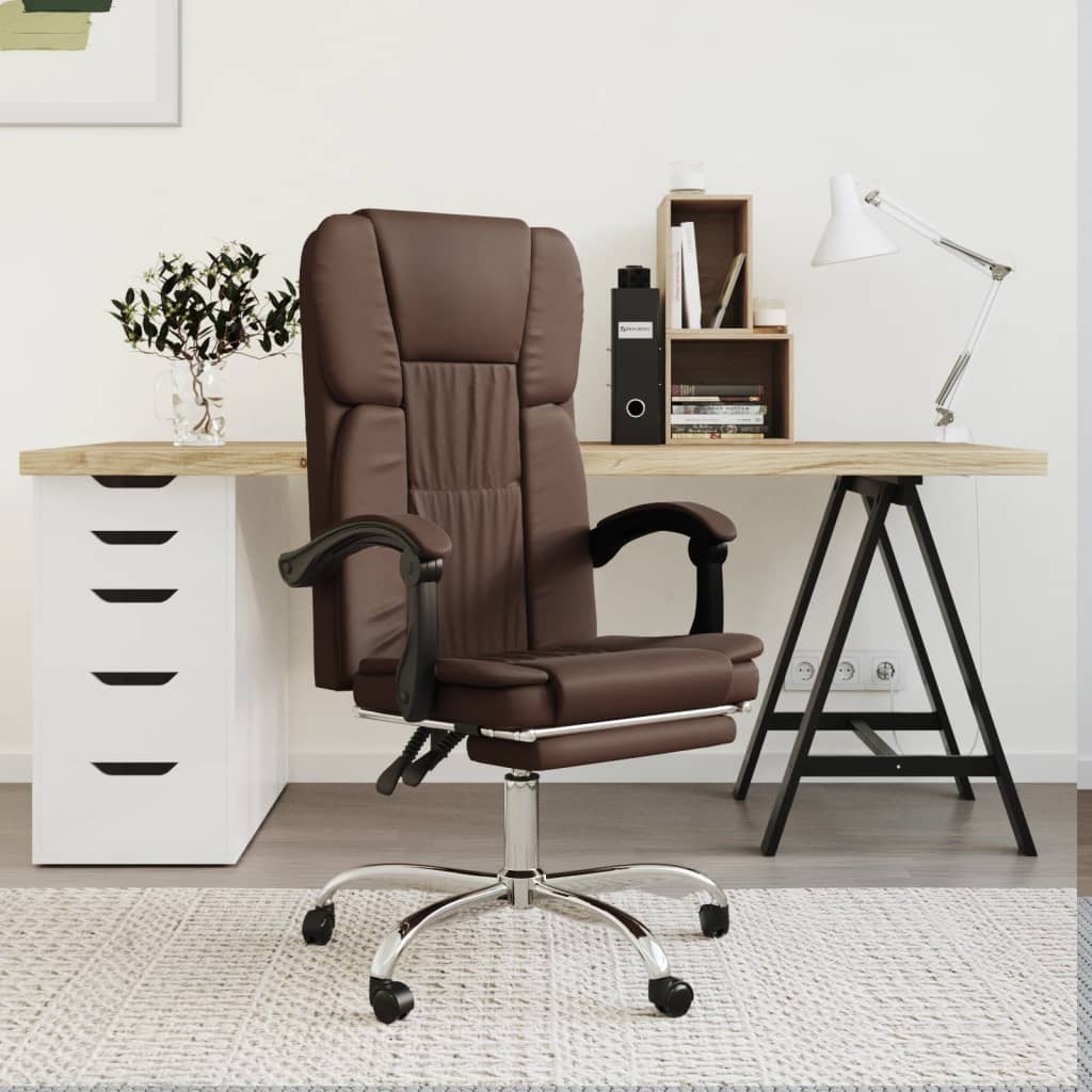 Fauteuil inclinable de bureau Marron Similicuir - XIOS