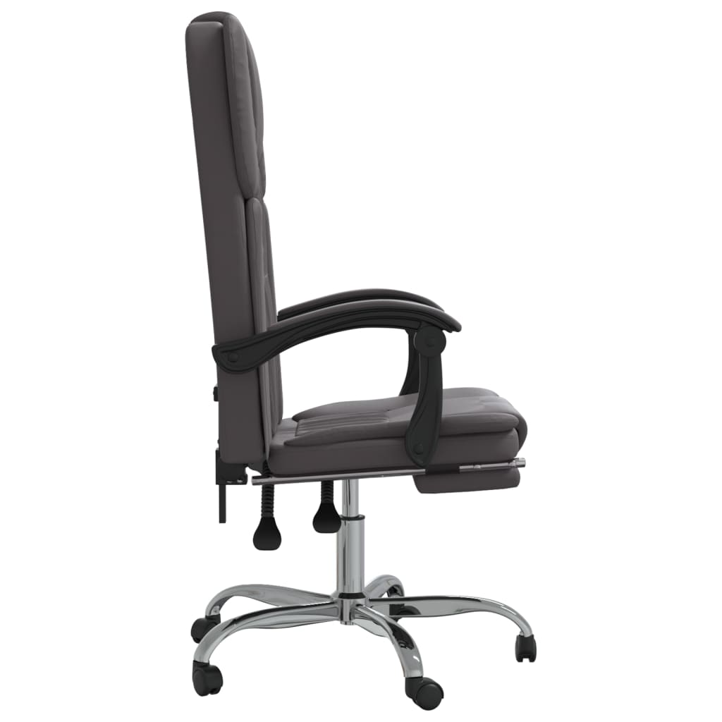 Fauteuil inclinable de bureau Gris Similicuir - XIOS