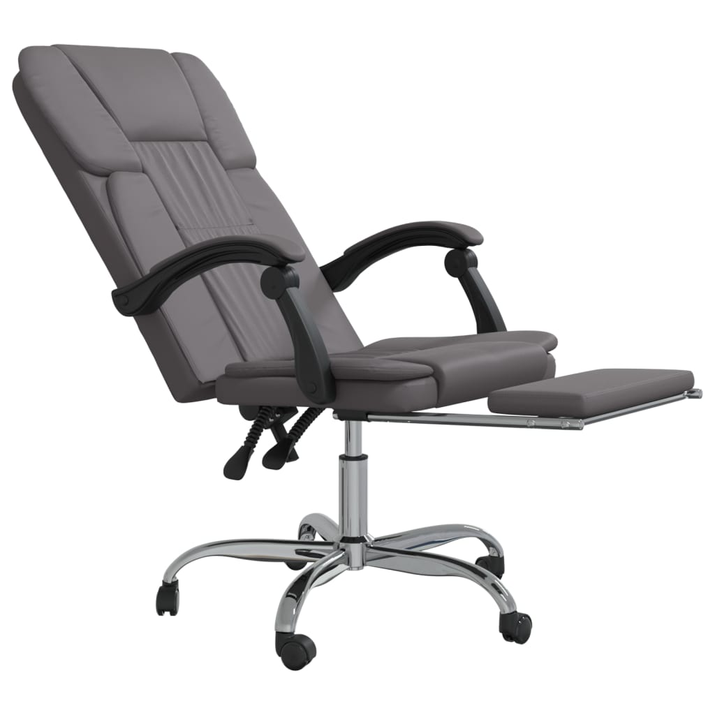 Fauteuil inclinable de bureau Gris Similicuir - XIOS