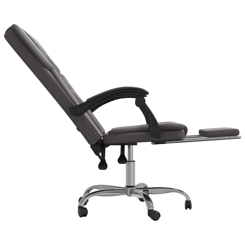 Fauteuil inclinable de bureau Gris Similicuir - XIOS