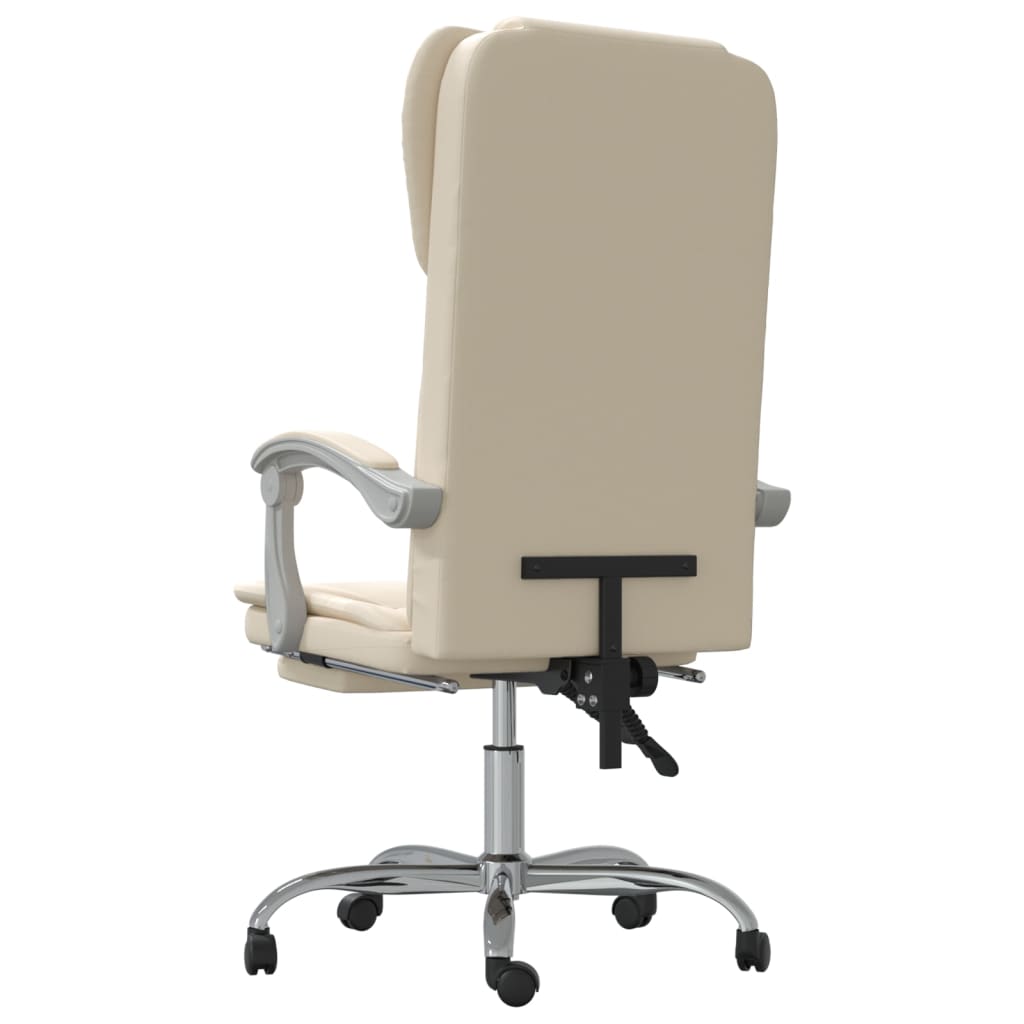 Fauteuil inclinable de bureau Crème Similicuir - XIOS