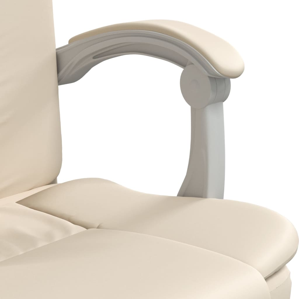 Fauteuil inclinable de bureau Crème Similicuir - XIOS