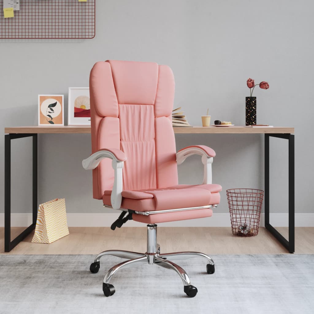 Fauteuil inclinable de bureau Rose Similicuir - XIOS