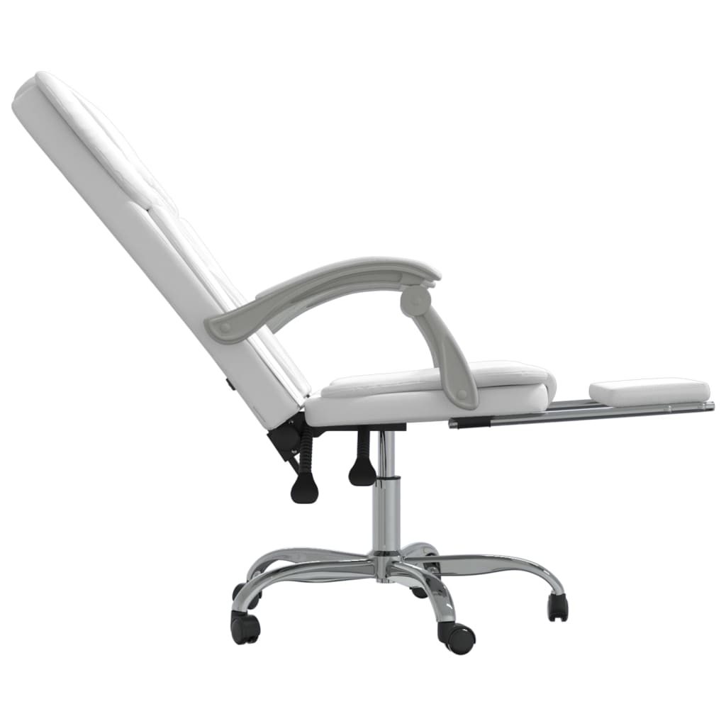 Fauteuil inclinable de bureau Blanc Similicuir - XIOS