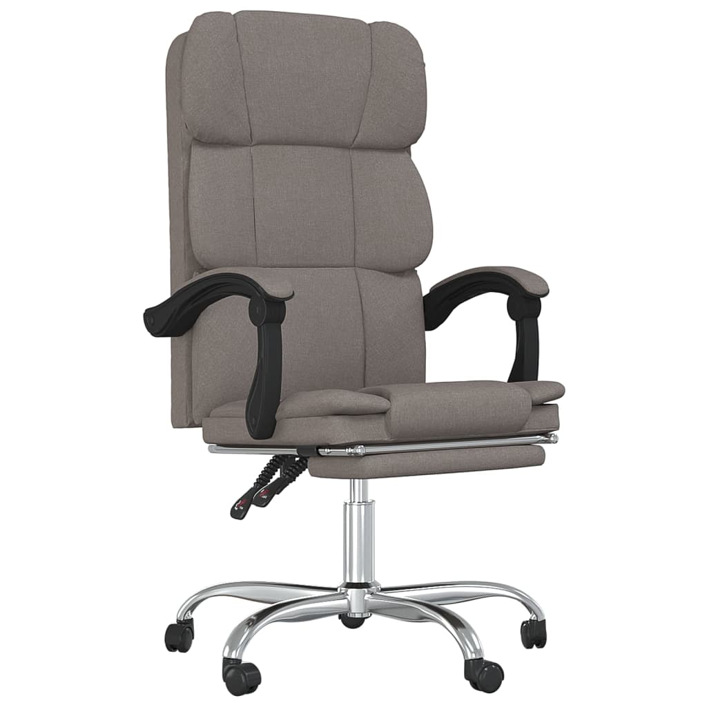 Fauteuil inclinable de bureau Taupe Tissu - XIOS
