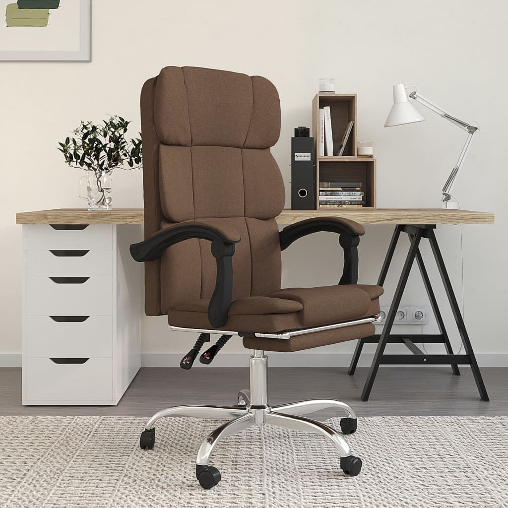 Fauteuil inclinable de bureau Marron Tissu - XIOS