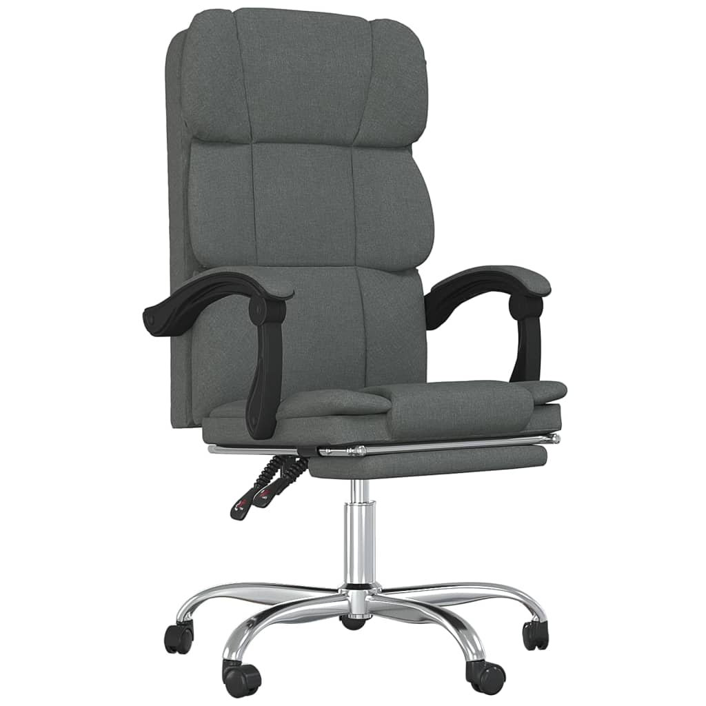 Fauteuil inclinable de bureau Gris foncé Tissu - XIOS