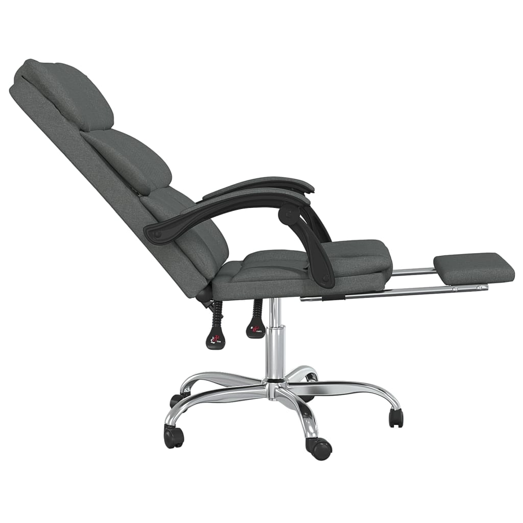 Fauteuil inclinable de bureau Gris foncé Tissu - XIOS