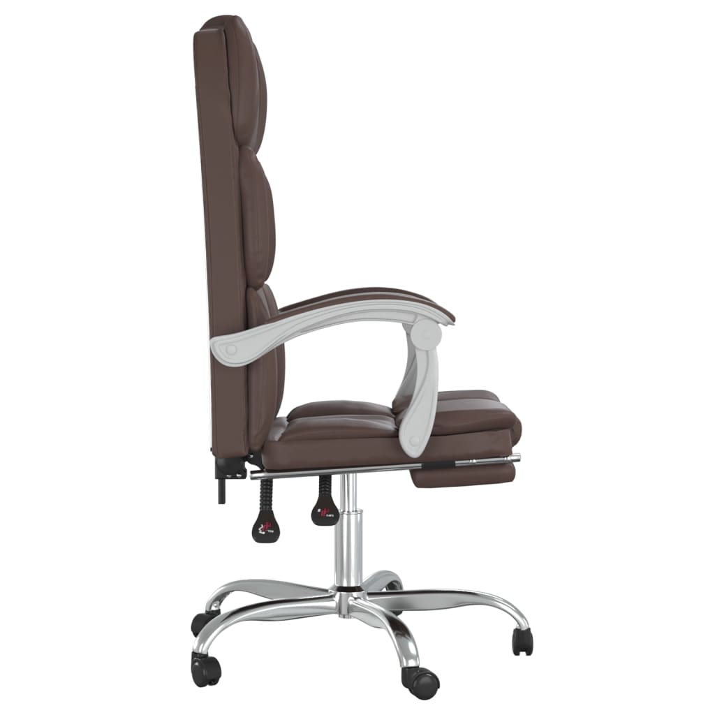 Fauteuil inclinable de bureau Marron Similicuir - XIOS