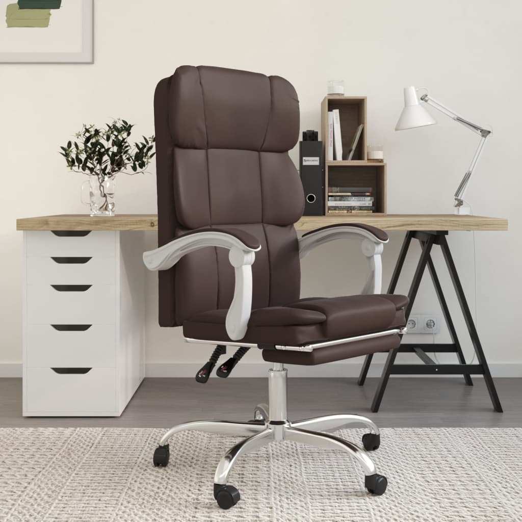 Fauteuil inclinable de bureau Marron Similicuir - XIOS