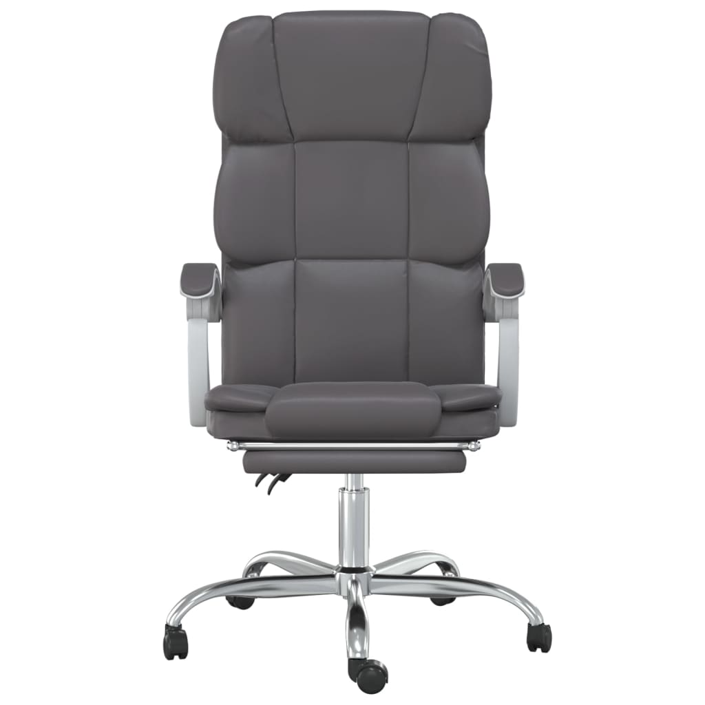 Fauteuil inclinable de bureau Gris Similicuir - XIOS