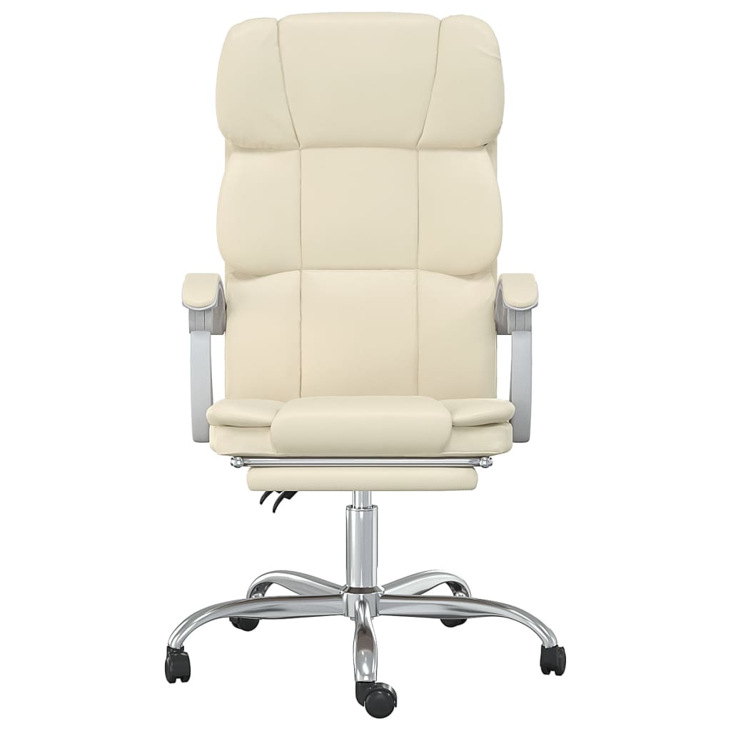 Fauteuil inclinable de bureau Crème Similicuir - XIOS
