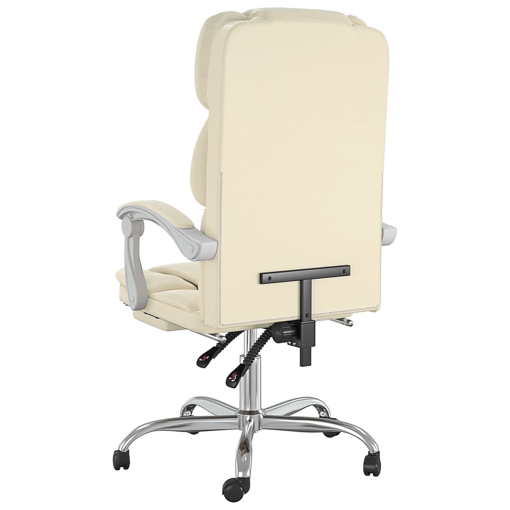 Fauteuil inclinable de bureau Crème Similicuir - XIOS