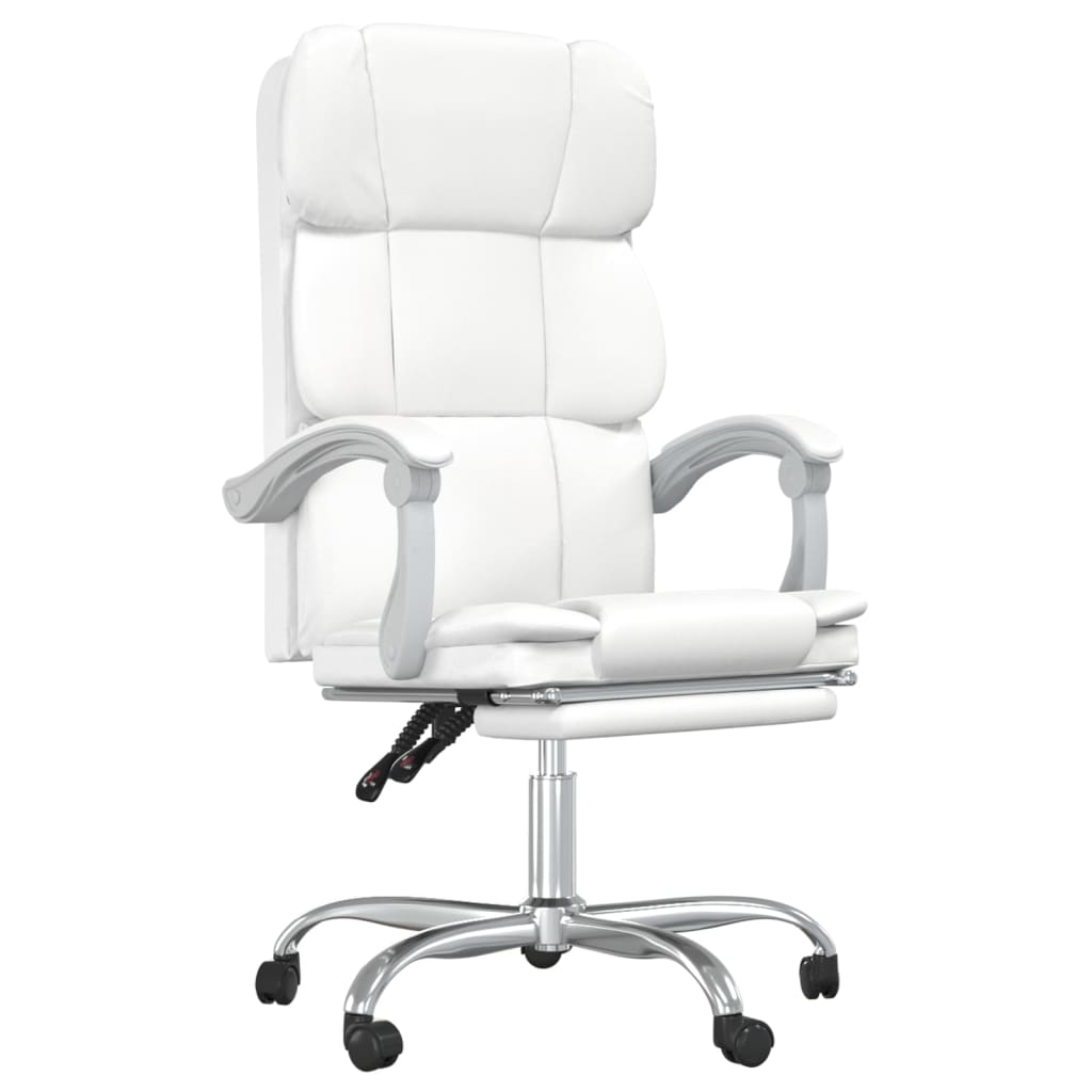 Fauteuil inclinable de bureau Blanc Similicuir - XIOS