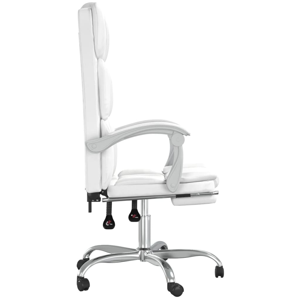 Fauteuil inclinable de bureau Blanc Similicuir - XIOS