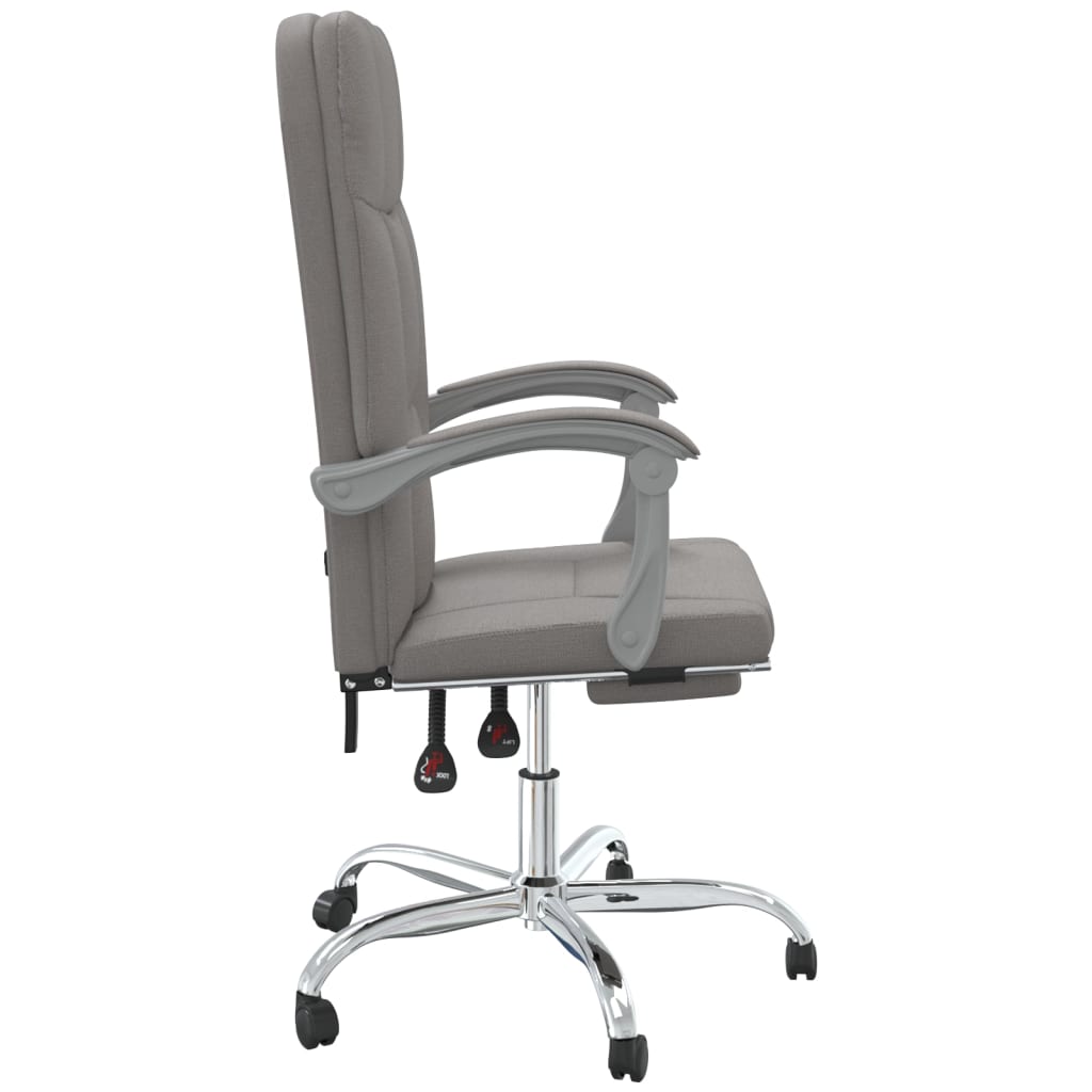 Fauteuil inclinable de bureau Taupe Tissu - XIOS