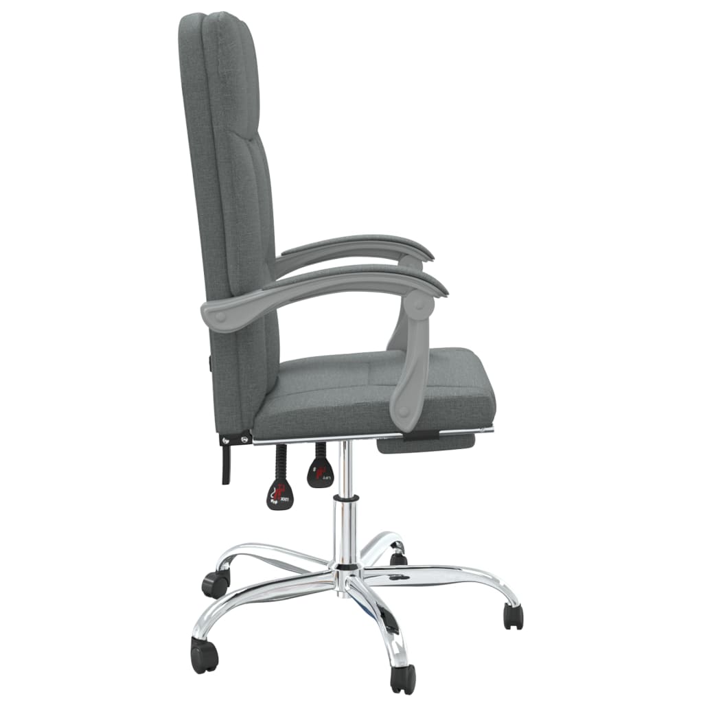 Fauteuil inclinable de bureau Gris foncé Tissu - XIOS