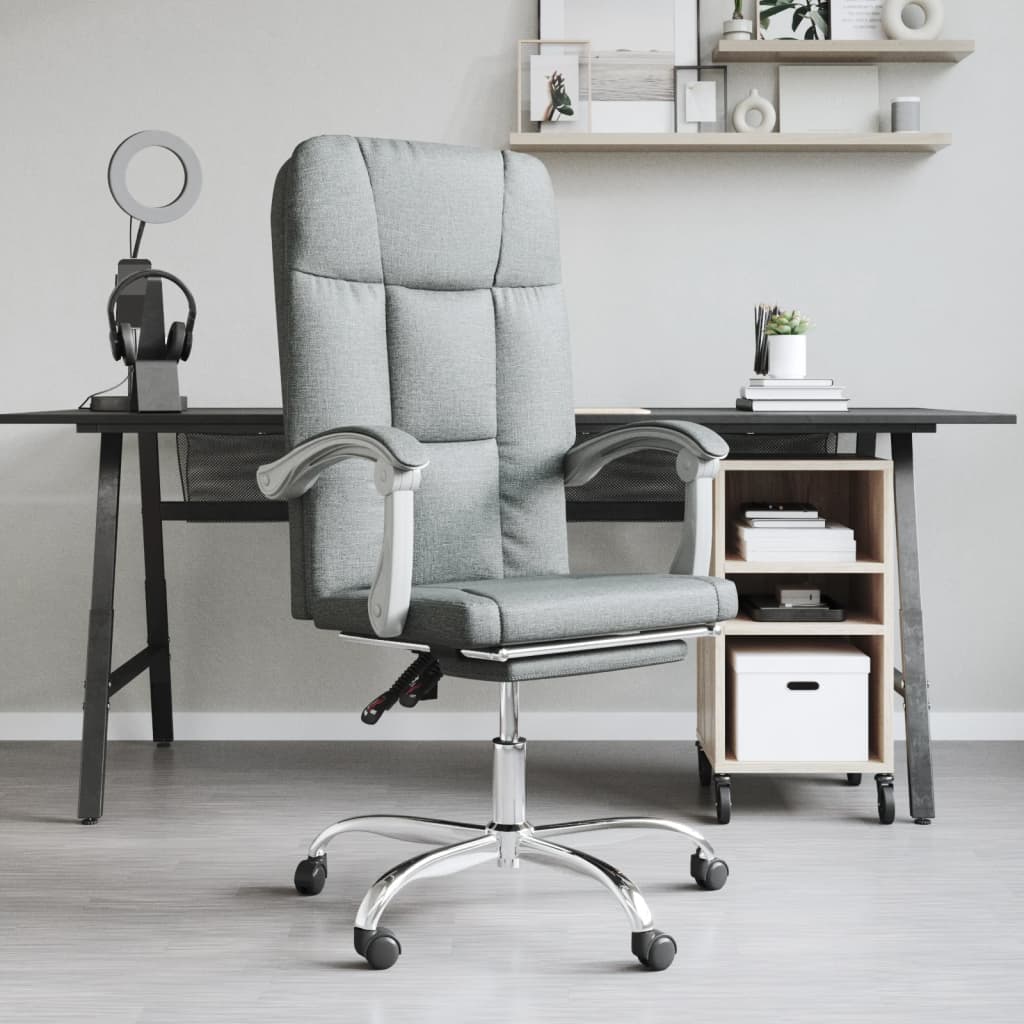 Fauteuil inclinable de bureau Gris foncé Tissu - XIOS