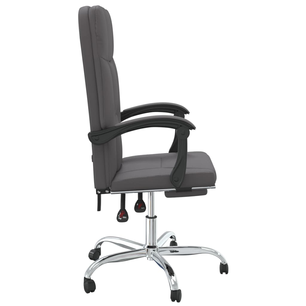 Fauteuil inclinable de bureau Gris Similicuir - XIOS