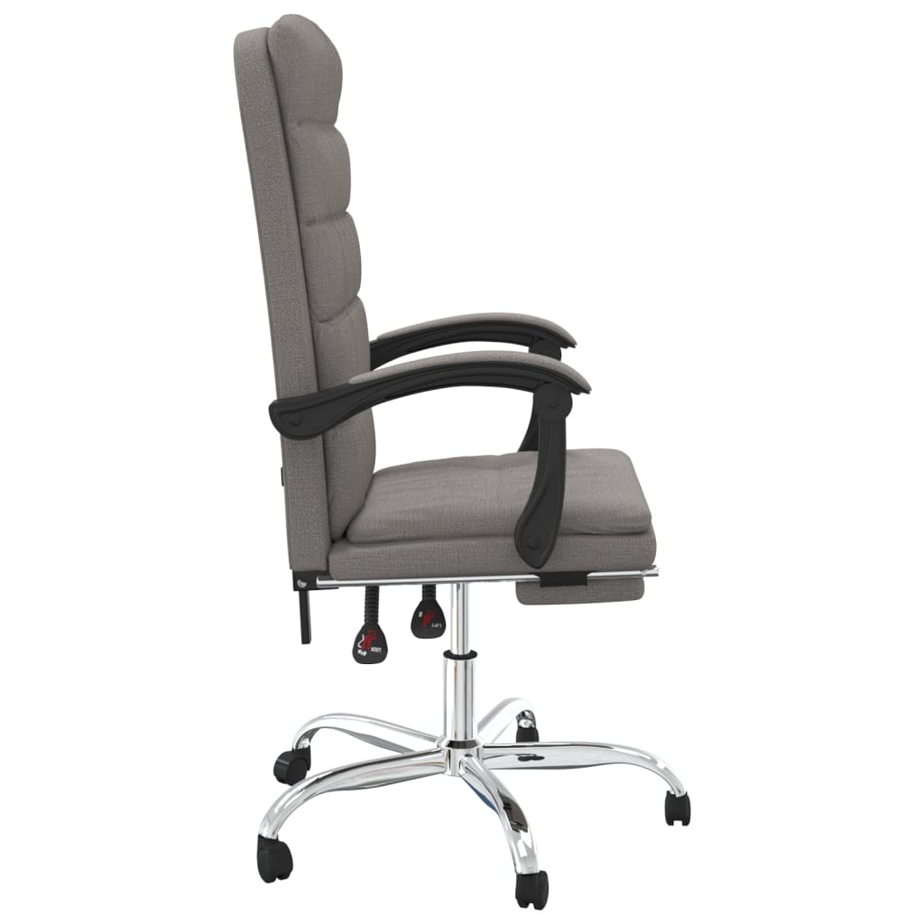 Fauteuil inclinable de bureau Taupe Tissu - XIOS