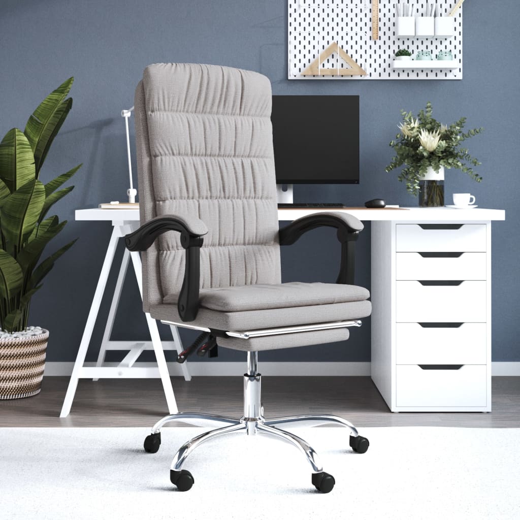 Fauteuil inclinable de bureau Taupe Tissu - XIOS