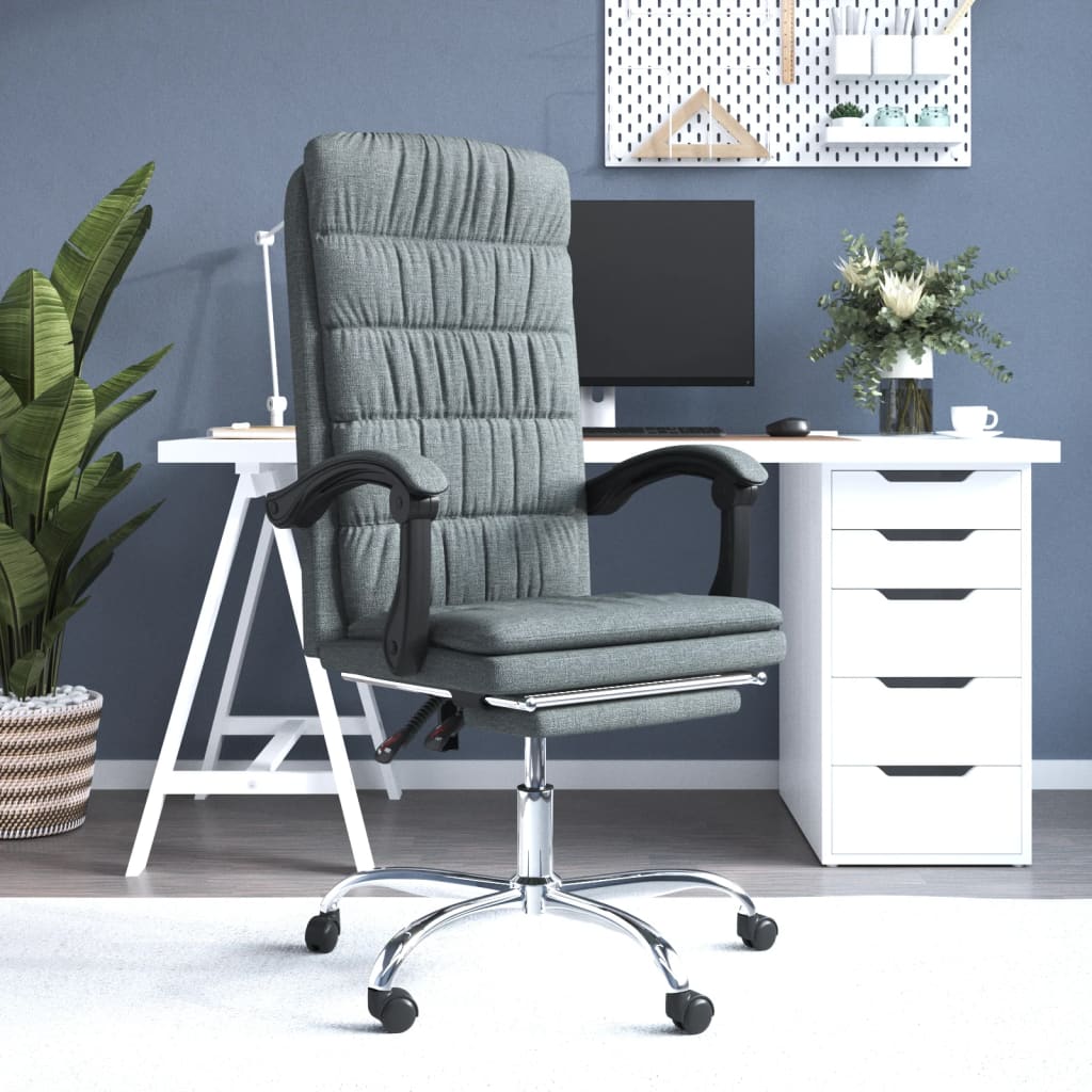 Fauteuil inclinable de bureau Gris foncé Tissu - XIOS