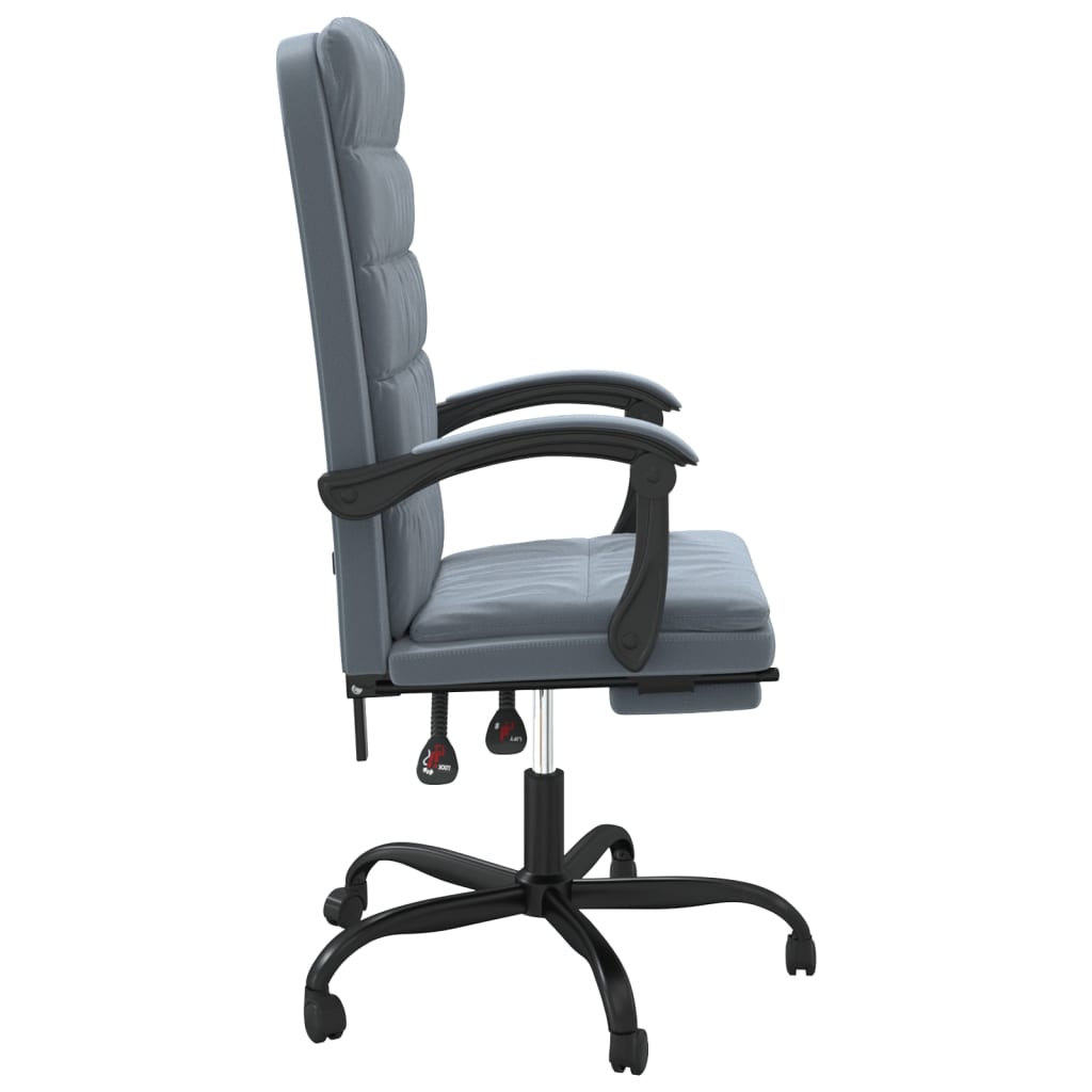 Fauteuil inclinable de bureau Gris foncé Velours - XIOS